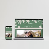 "Friendly Flowers" - Wedding Invitations in Emerald by Ani Somi - FREE Wedding Website