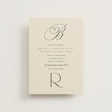 "Refined Beauty" - Wedding Invitations in Cream by Stacey Day - Front