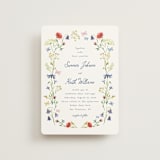 "Wildflower Romance" - Wedding Invitations in Ivory by frau brandt - Front