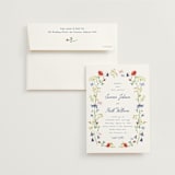 "Wildflower Romance" - Wedding Invitations in Ivory by frau brandt - Invitation with Envelope
