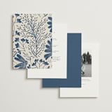 "Arched Monogram" - Wedding Invitations in Ecru by Erica Krystek - Back of Card Options