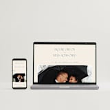 "Arched Monogram" - Wedding Invitations in Ecru by Erica Krystek - FREE Wedding Website