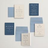 "Arched Monogram" - Wedding Invitations in Ecru by Erica Krystek - Invitation Suite