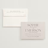 "classic names" - Wedding Invitations in Ivory by Susan Asbill - Invitation with Envelope