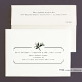 "Botanical Name Plate" - Wedding Invitations in Sage by Shiny Penny Studio - FREE Recipient Addressing
