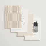 "Edge" - Wedding Invitations in Linen by Kelly Schmidt - Back of Card Options