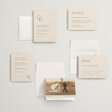 "Edge" - Wedding Invitations in Linen by Kelly Schmidt - Invitation Suite