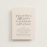 "Little party big love" - Wedding Invitations in Noir by Jessica Corliss - Front