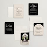 "Little party big love" - Wedding Invitations in Noir by Jessica Corliss - Invitation Suite