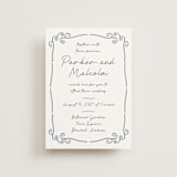 "Santorini" - Wedding Invitations in Cerulean by Zani van Zyl - Front