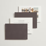 "Fleur" - Wedding Invitations in Sangria by Jen Owens - Back of Card Options