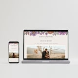 "Fleur" - Wedding Invitations in Sangria by Jen Owens - FREE Wedding Website