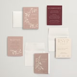 "Moment" - Wedding Invitations in Rose by Erin German - Invitation Suite