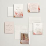 "Delicate brushstrokes" - Wedding Invitations in Blush by Lucrecia Caporale - Invitation Suite