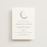 "Daphne" - Wedding Invitations in Sepia by Itsy Belle Studio - Front