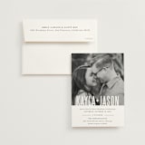 "Monumental" - Wedding Invitations in Cotton by Jessie Steury - Invitation with Envelope