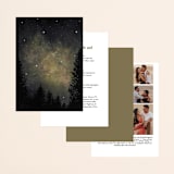 "Starry, Starry Night" - Wedding Invitations in Shadow by Elly - Back of Card Options