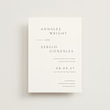 "Rhythmic" - Wedding Invitations in Simply White by Jennifer Postorino - Front