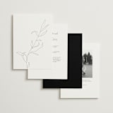 "Rhythmic" - Wedding Invitations in Simply White by Jennifer Postorino - Back of Card Options