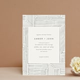 "Pattern Play" - Wedding Invitations in Pebble by Anelle Mostert - Front