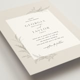 "Etched Frame" - Wedding Invitations in Eggshell by Robert and Stella - Detail
