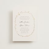 "delicate florals" - Wedding Invitations in Snow by Lori Wemple - Front