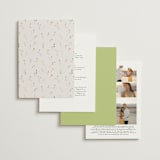 "delicate florals" - Wedding Invitations in Snow by Lori Wemple - Back of Card Options