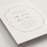 "delicate florals" - Wedding Invitations in Snow by Lori Wemple - Detail