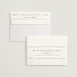"delicate florals" - Wedding Invitations in Snow by Lori Wemple - FREE Recipient Addressing