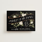 "Vintage Print" - Wedding Invitations in Licorice by GeekInk Design - Front