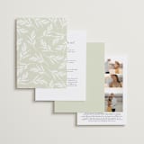 "Enchanted Greenery" - Wedding Invitations in Frost by Susan Moyal - Back of Card Options