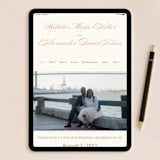 "Winter Flourish" - Wedding Invitations in Petal Pink by Annie Clark - FREE Wedding Website