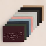 "Winter Flourish" - Wedding Invitations in Petal Pink by Annie Clark - Colored Envelopes Available