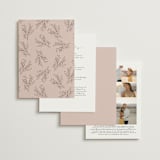 "Delicate monogram" - Wedding Invitations in Blush by Lucrecia Caporale - Back of Card Options