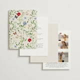 "Wild meadow" - Wedding Invitations in Elder Flower by Sarah Knight - Back of Card Options