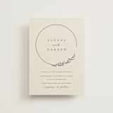 "Branched" - Wedding Invitations in Almond by Brianne Larsen - Front