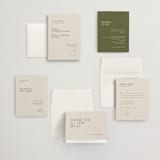 "Eisin" - Wedding Invitations in Vanilla Bean by Pati Cascino - Invitation Suite