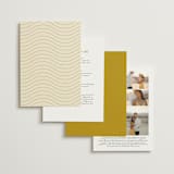 "Swoop" - Wedding Invitations in Marigold by Stacey Day - Back of Card Options