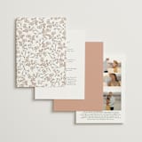 "Organic Florals" - Wedding Invitations in Blush by Susan Moyal - Back of Card Options