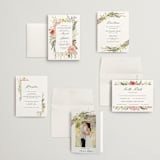 "Organic Florals" - Wedding Invitations in Blush by Susan Moyal - Invitation Suite