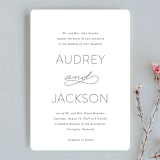 "Forever And" - Wedding Invitations in Black Tie by Kim Dietrich Elam - Front