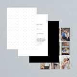 "Forever And" - Wedding Invitations in Black Tie by Kim Dietrich Elam - Back of Card Options