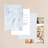 "Euca On A Whim" - Wedding Invitations in Navy by Palm Bridal - Back of Card Options