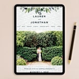 "Euca On A Whim" - Wedding Invitations in Navy by Palm Bridal - FREE Wedding Website