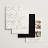 "Classic Chic" - Wedding Invitations in Pearl by Shirley Lin Schneider - Back of Card Options