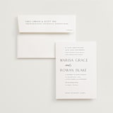 "Classic Chic" - Wedding Invitations in Pearl by Shirley Lin Schneider - Invitation with Envelope