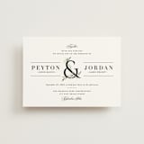 "Adorned Ampersand" - Wedding Invitations in Cotton by Jennifer Postorino - Front