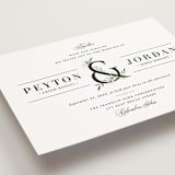 "Adorned Ampersand" - Wedding Invitations in Cotton by Jennifer Postorino - Detail