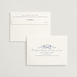 "Daisy Toile" - Wedding Invitations in Blue Willow by Susan Zinader - FREE Recipient Addressing
