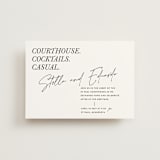 "Courthouse" - Wedding Invitations in Midnight by Susan Brown - Front